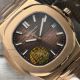 GB Best Replica Patek Philippe Nautilus 5711 Rose Gold Dark Brown Dial 40 MM 9015 Automatic Watch (3)_th.jpg